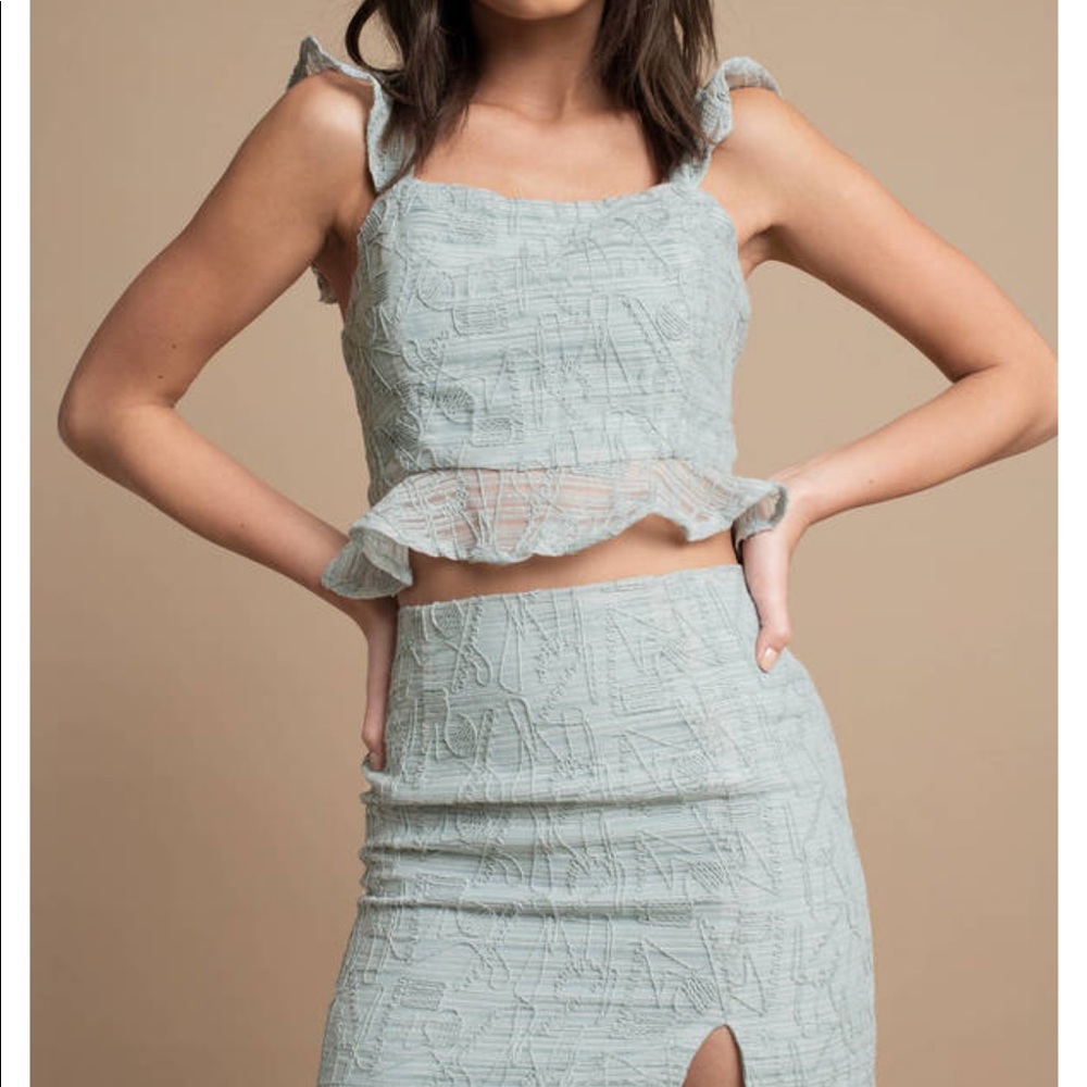 Matching set of skirt and top